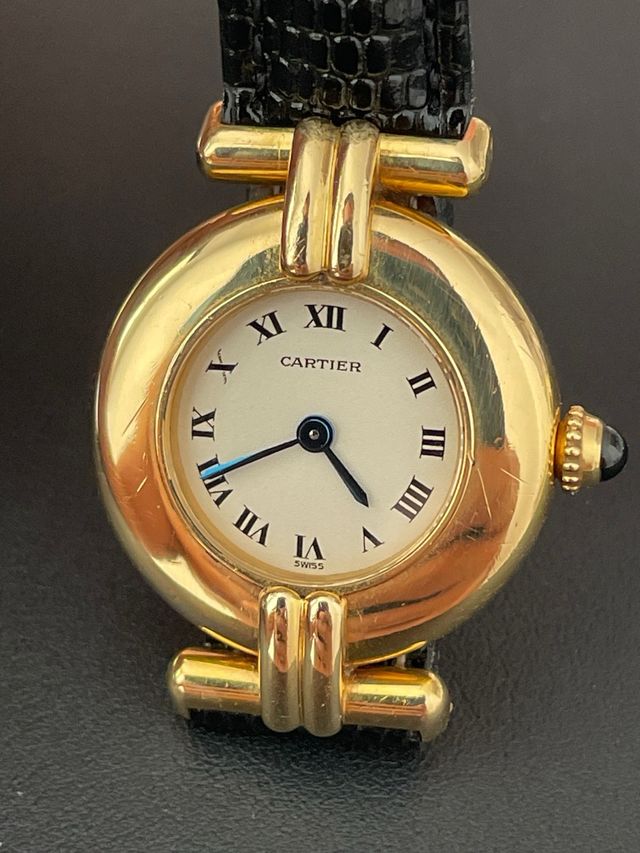 Reloj Cartier Dorado y Negro