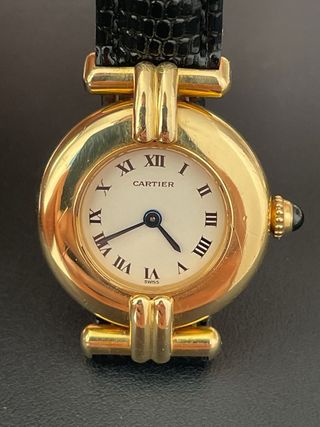 Reloj Cartier Dorado y Negro