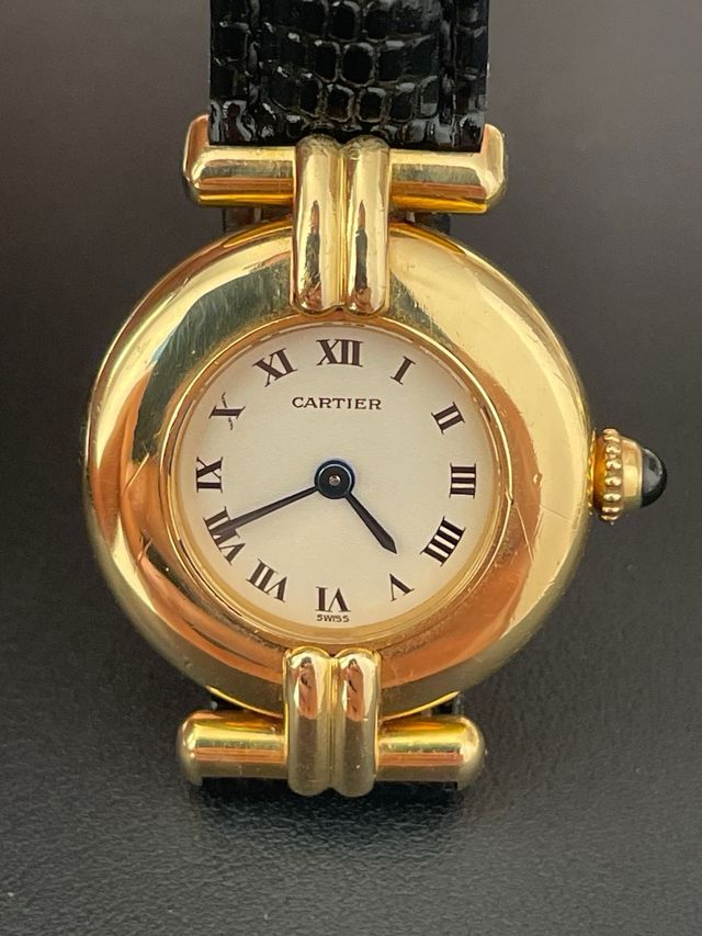 Reloj Cartier Dorado y Negro