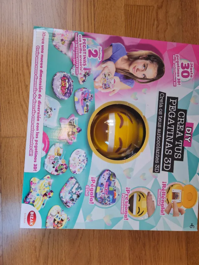Juego Crea Tus Pegatinas 3D Bizak