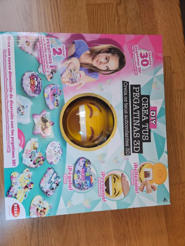 Juego Crea Tus Pegatinas 3D Bizak
