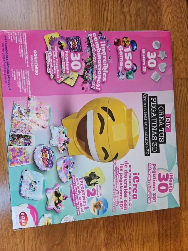 Juego Crea Tus Pegatinas 3D Bizak