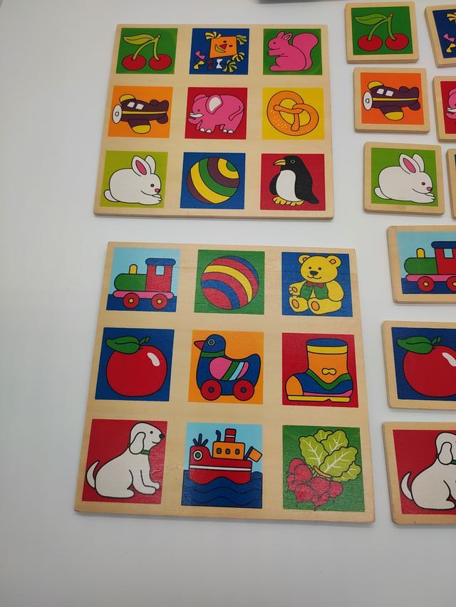 Juego Bingo Memory Madera Infantil
