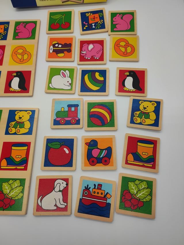 Juego Bingo Memory Madera Infantil