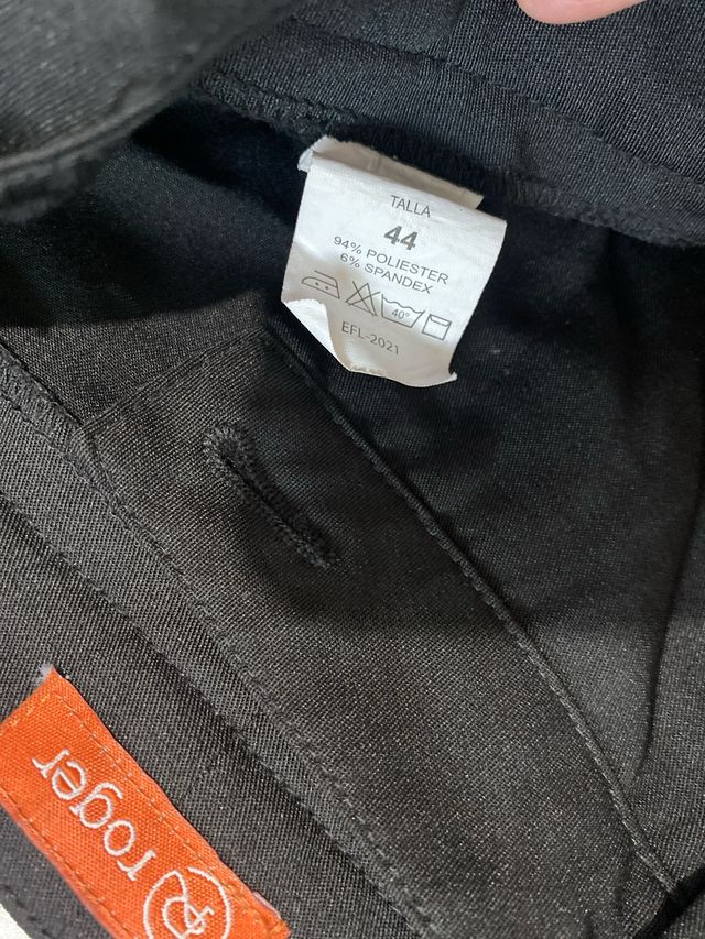 Pantalón de trabajo chica, color negro