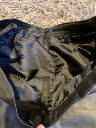 Gonna in pelle vintage nera