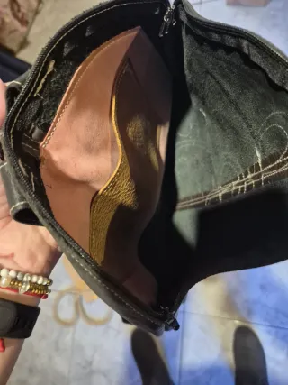 Conjunto Mochila, Bandolera y Billetera de piel