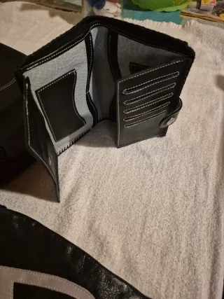 Conjunto Mochila, Bandolera y Billetera de piel