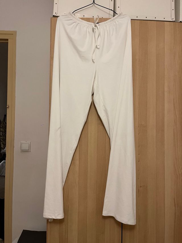 Pantaloni larghi bianchi per ballo