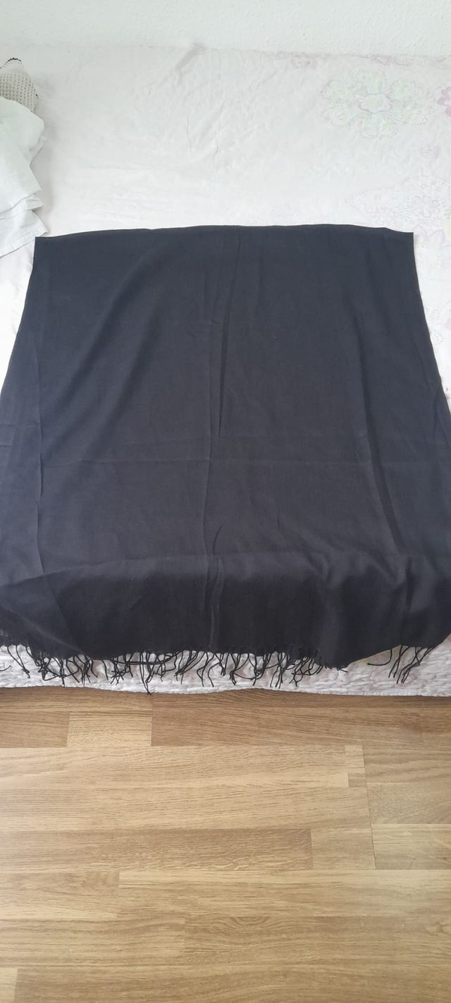 Bufanda de Cachemira Negra Nueva