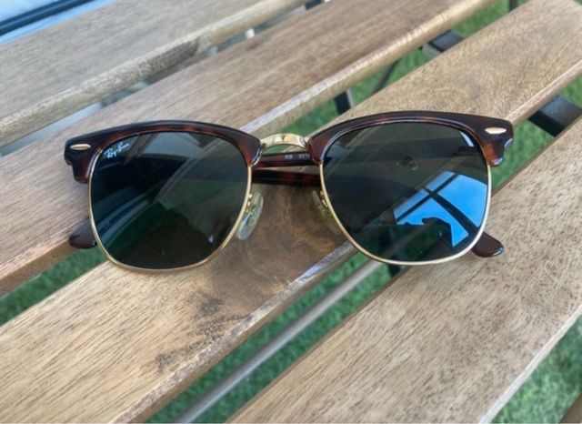 Gafas Ray-Ban Clubmaster Marrón y Dorado