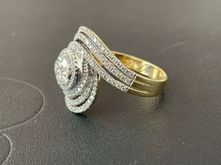 Anillo Oro Blanco y Diamantes