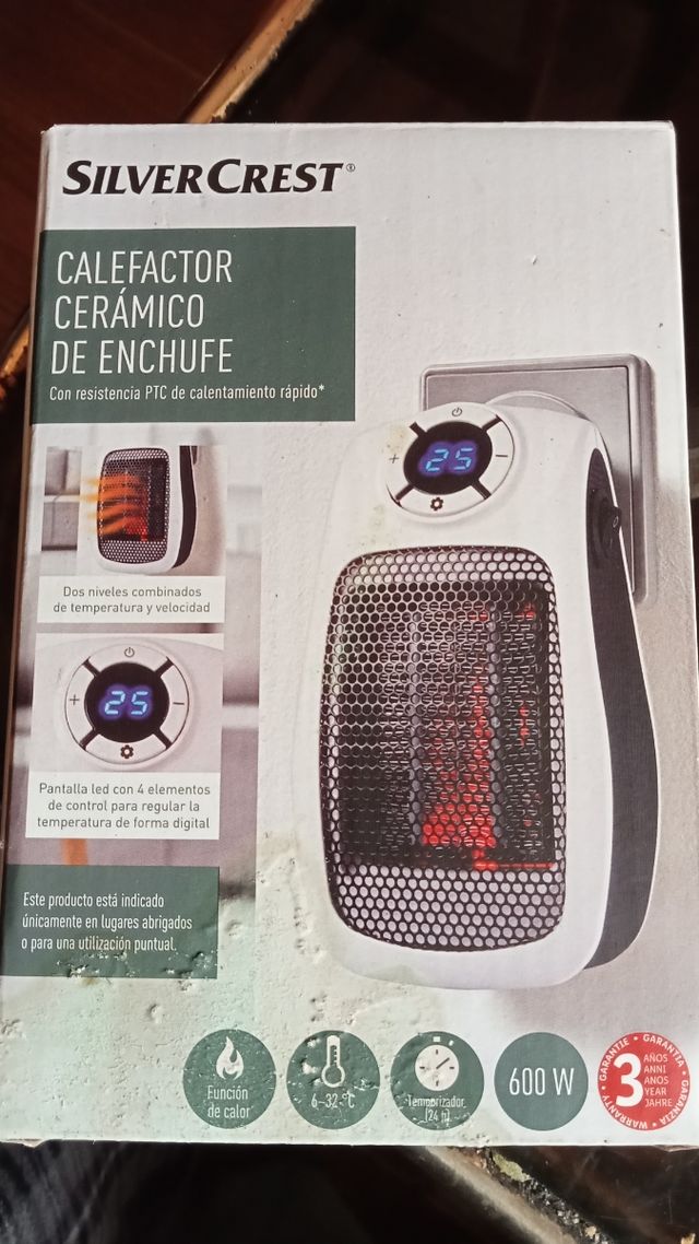 Calefactor Cerámico Silver Crest Enchufe