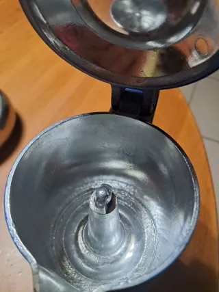 Caffettiera Moka Blu e Grigia