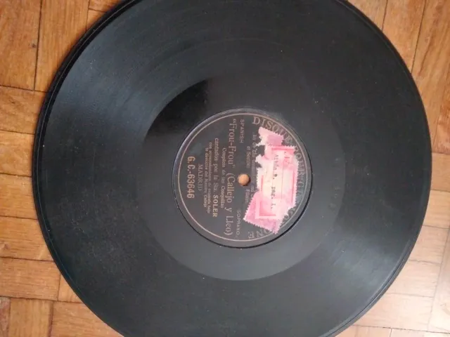 7 Discos de Pizarra Gramófono