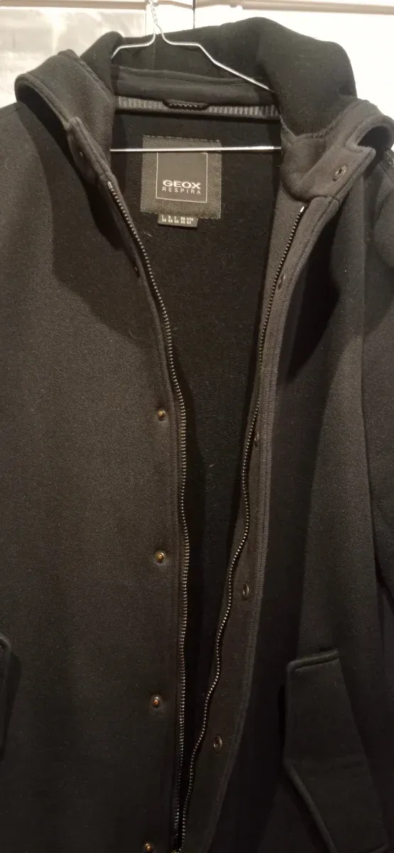 Abrigo Parka Geox Negro Hombre