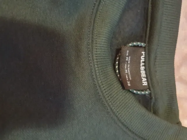 Sudadera Pull & Bear verde Talla M