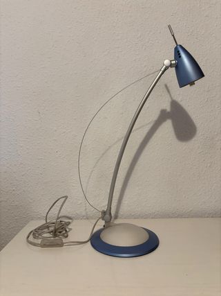 Flexo de mesa estudio azul y gris