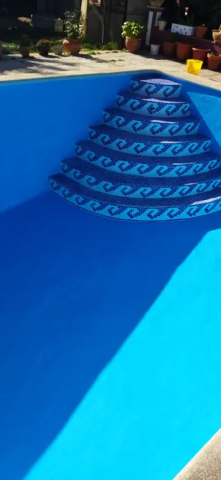 Escaleras para piscina de obra