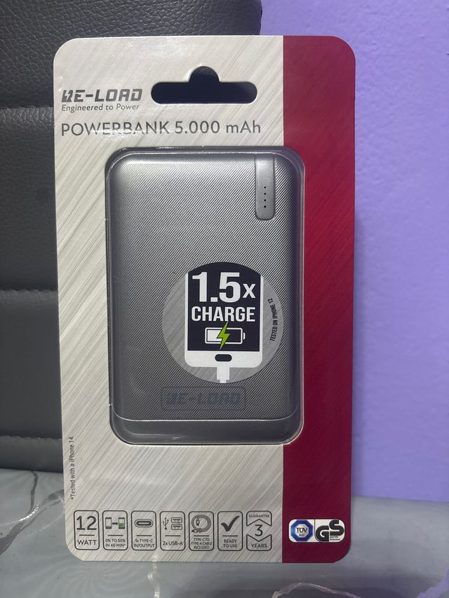 Bateria Portátil RE-LOAD 5000 mAh