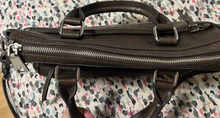 Bolso Bimba y Lola Cuero Marrón Vintage