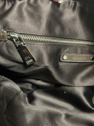 Bolso Bimba y Lola Cuero Marrón Vintage