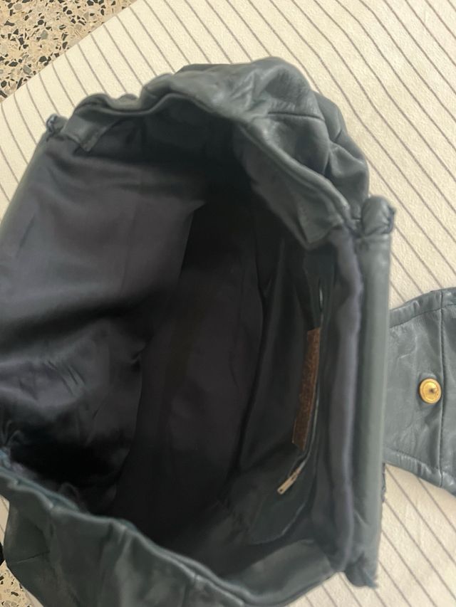 Bolso de piel vintage negro