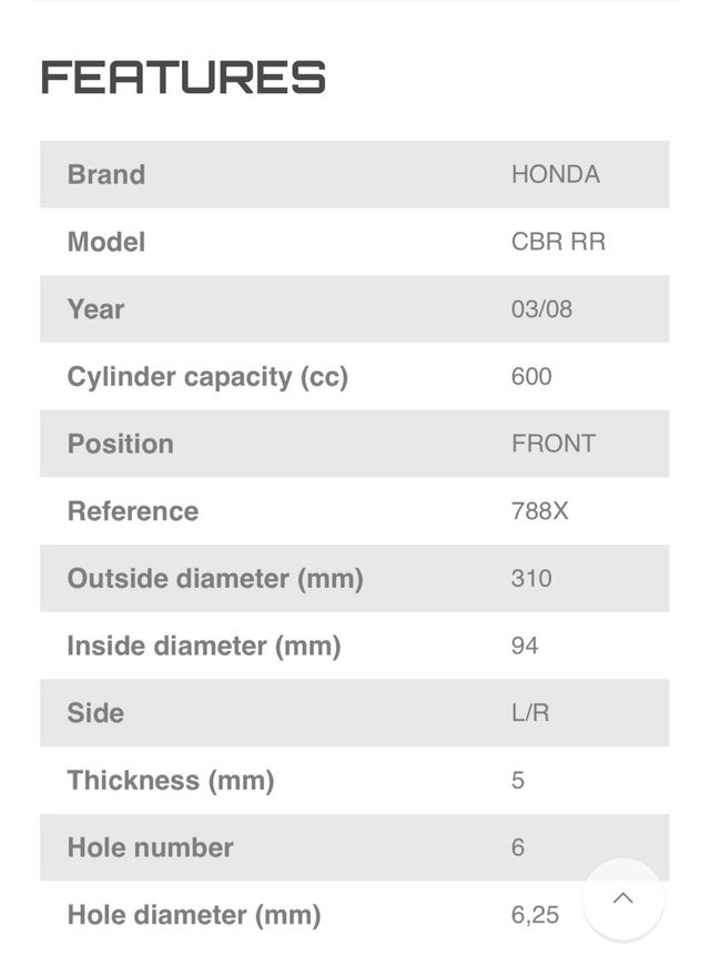Discos Freno NG 788X
