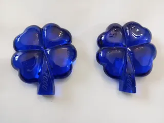 Quadrifoglio blu vetro 2000 Carabinieri