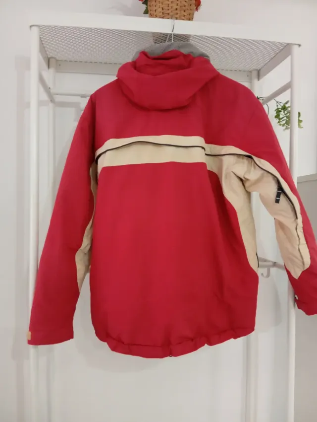 Chaqueta de nieve/sky roja y beige