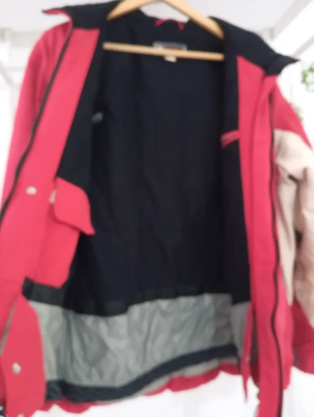 Chaqueta de nieve/sky roja y beige