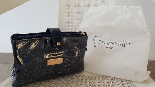 Borsa Camomilla Glitter Nera Nuova