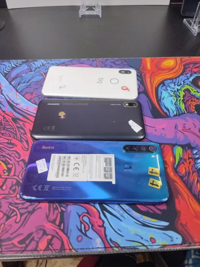 Bq C, Huawei Y5 y Xiaomi Redmi note 8