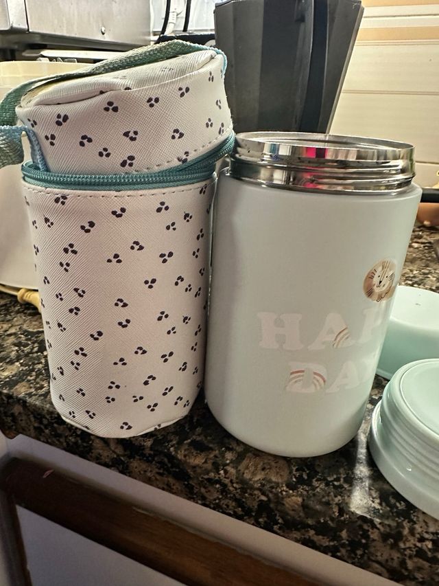 Termo para papilla con diseño de león