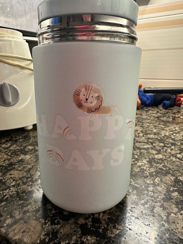 Termo para papilla con diseño de león