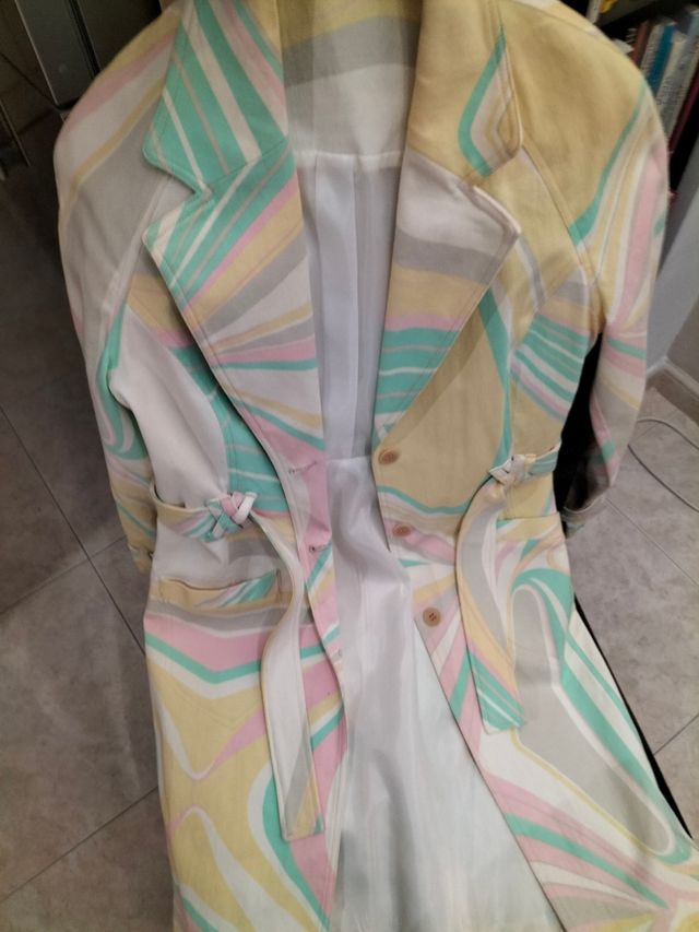 Abrigo vintage mujer multicolor