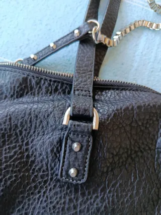 Bolso amplio polipiel negro