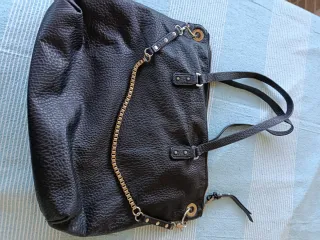 Bolso amplio polipiel negro