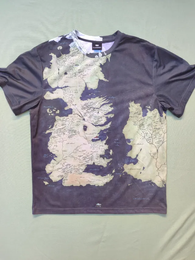 Camiseta Mapa Juego de Tronos Talla L