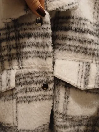 Caldo cappotto lana plaid