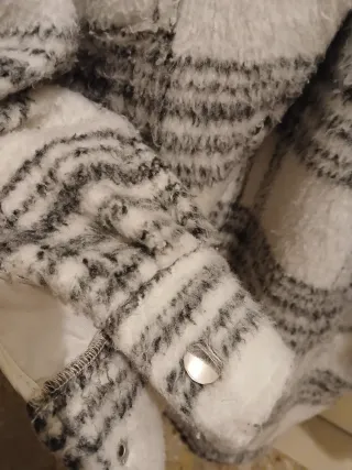 Caldo cappotto lana plaid