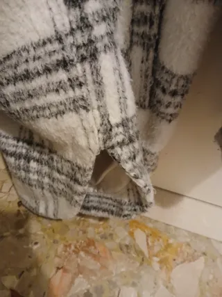 Caldo cappotto lana plaid