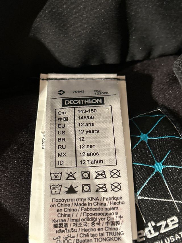 Pantalón de nieve chica Talla XXS Altura 1,43-1,50