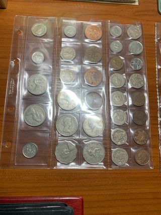 Collezione di 50 monete inglesi LA