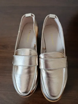 Mocassini Primark donna oro n.40