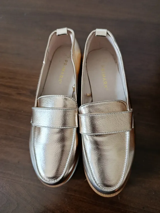 Mocassini Primark donna oro n.40