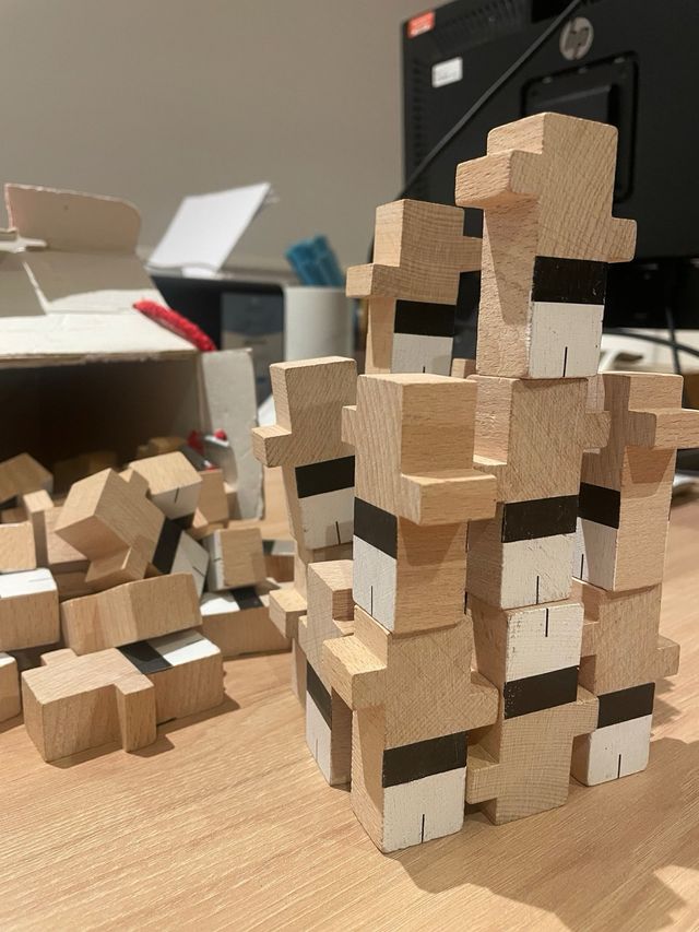 El Nan Casteller Juego Educativo Madera 40 Piezas