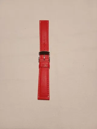 Cinturino pelle rosso 20mm
