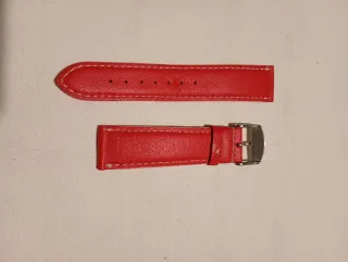 Cinturino pelle rosso 20mm