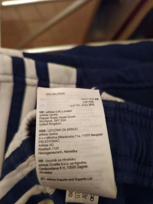 Pantalón Chándal Adidas Hombre XXL Azul oscuro